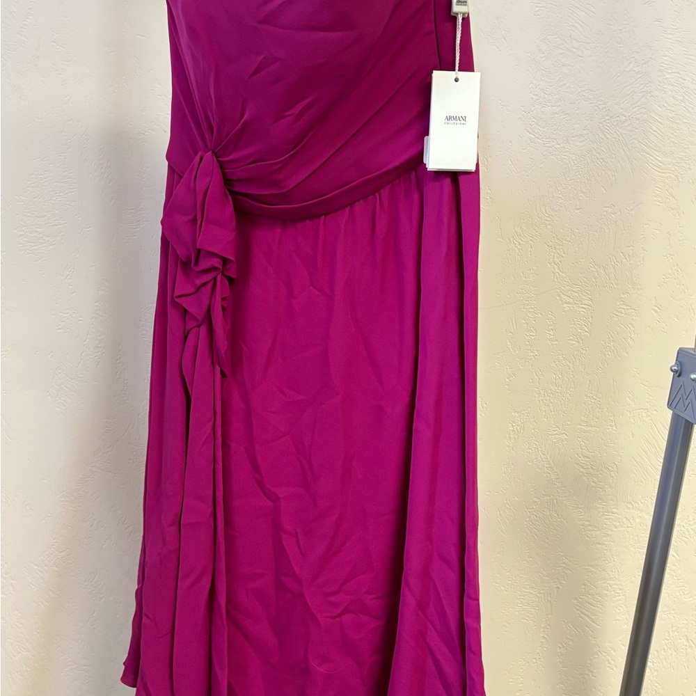 Armani Magenta Evening Dress